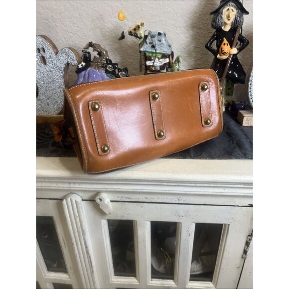 Dooney & Bourke Pebble Leather Handbag Navy Purse Vintage Satchel Purse Handbag - Picture 11 of 15